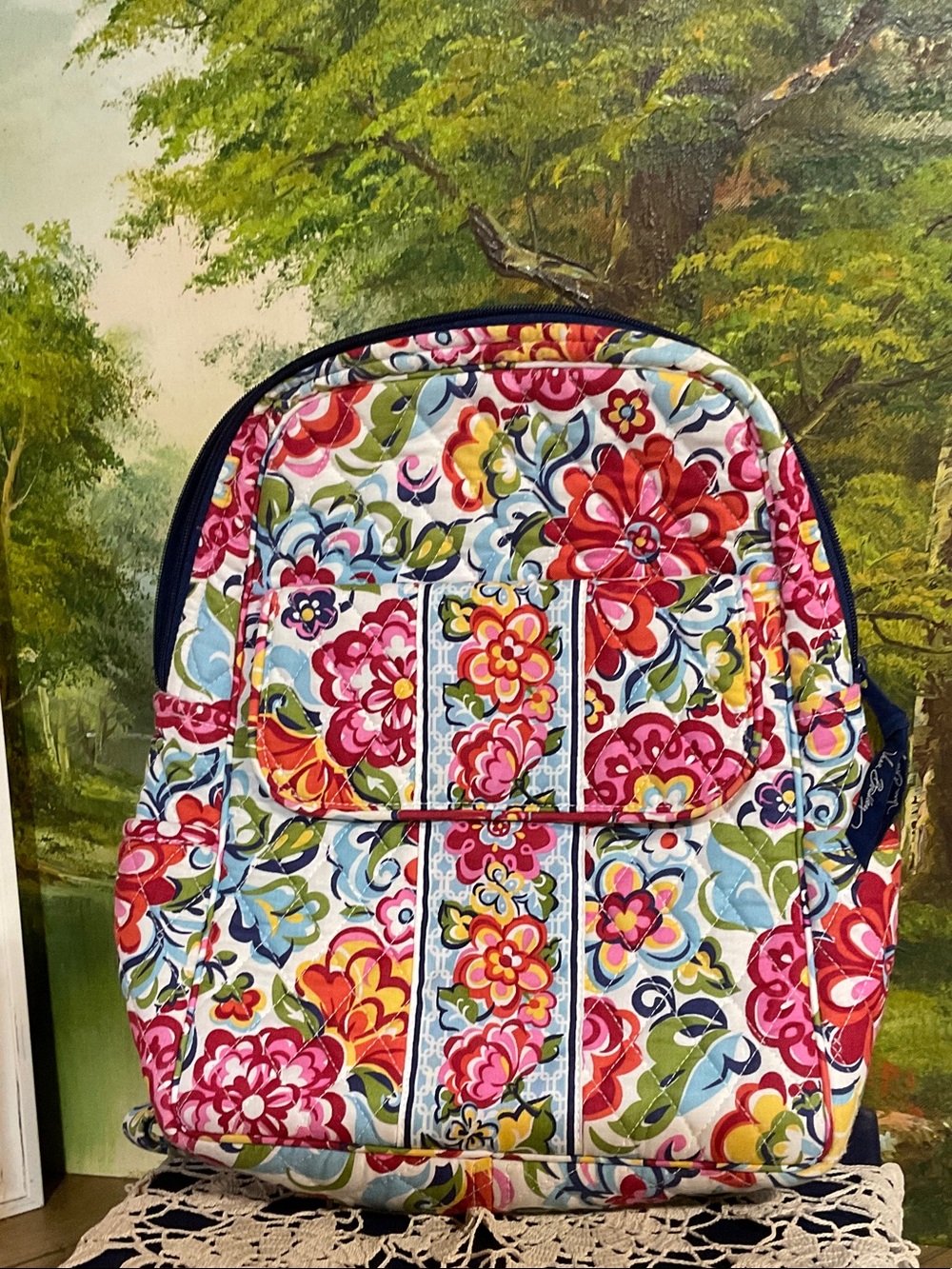 Vera Bradley Multicolor Floral Quilted Backpack